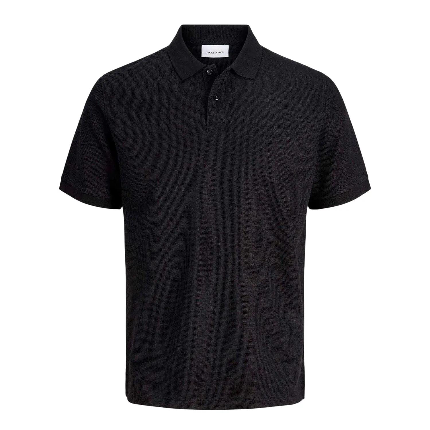 Jack And Jones Mens Austin Waffle Polo Shirt