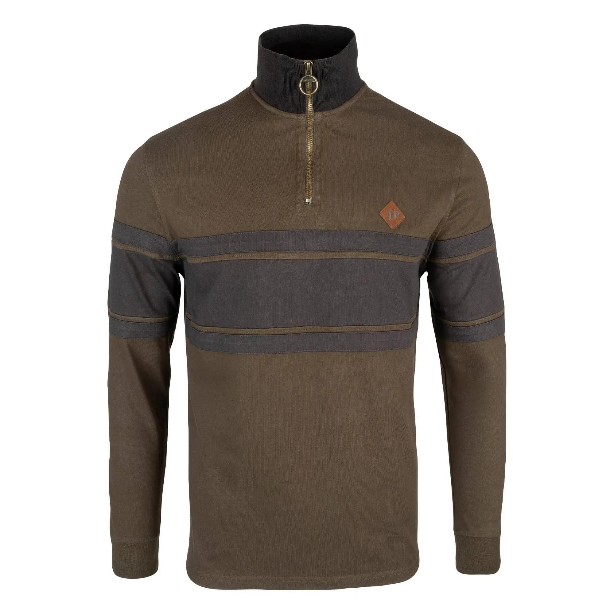 Jack Pyke Mens Contrast Panel Half Zip Sweatshirt