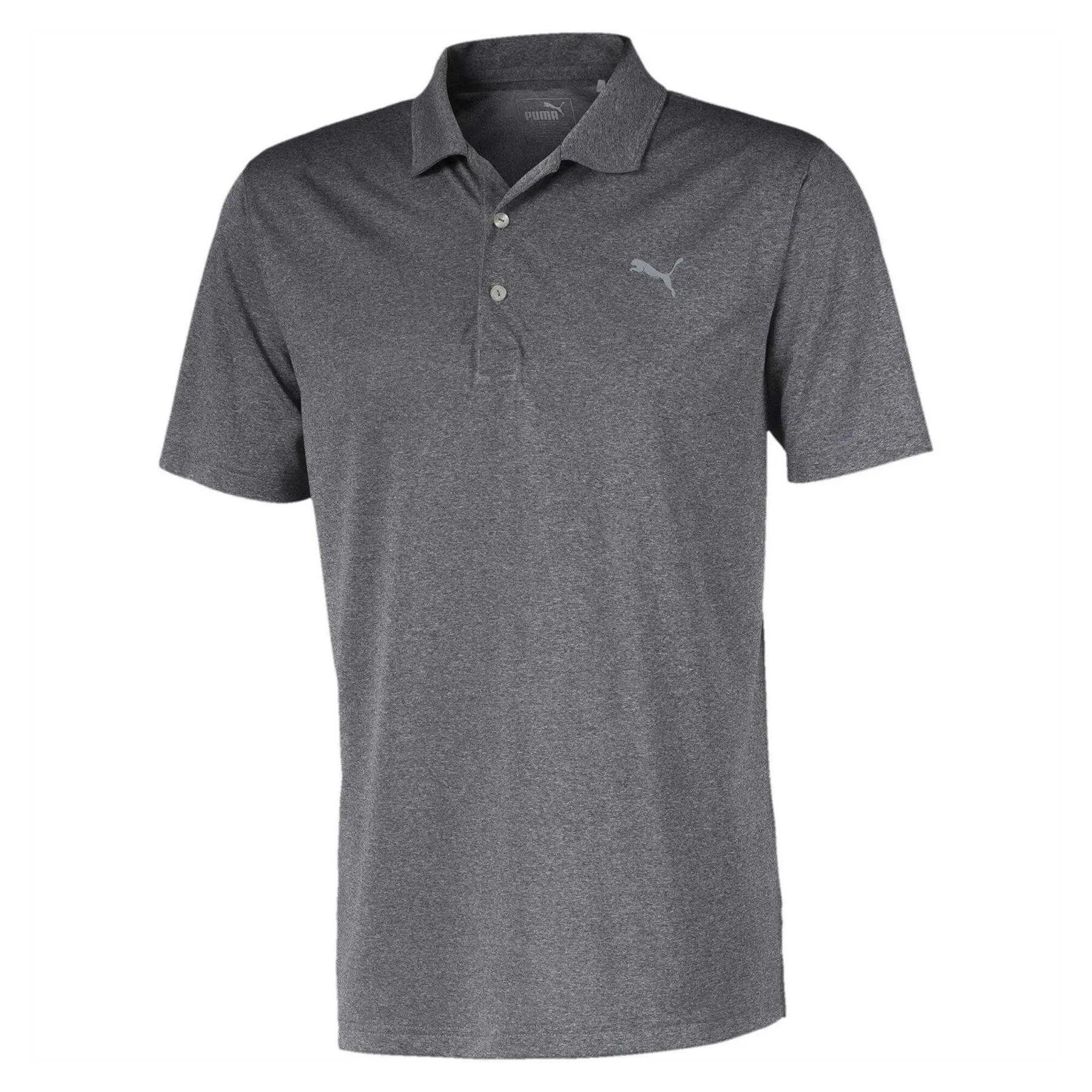 Puma Mens Heathered Performance Polo Shirt