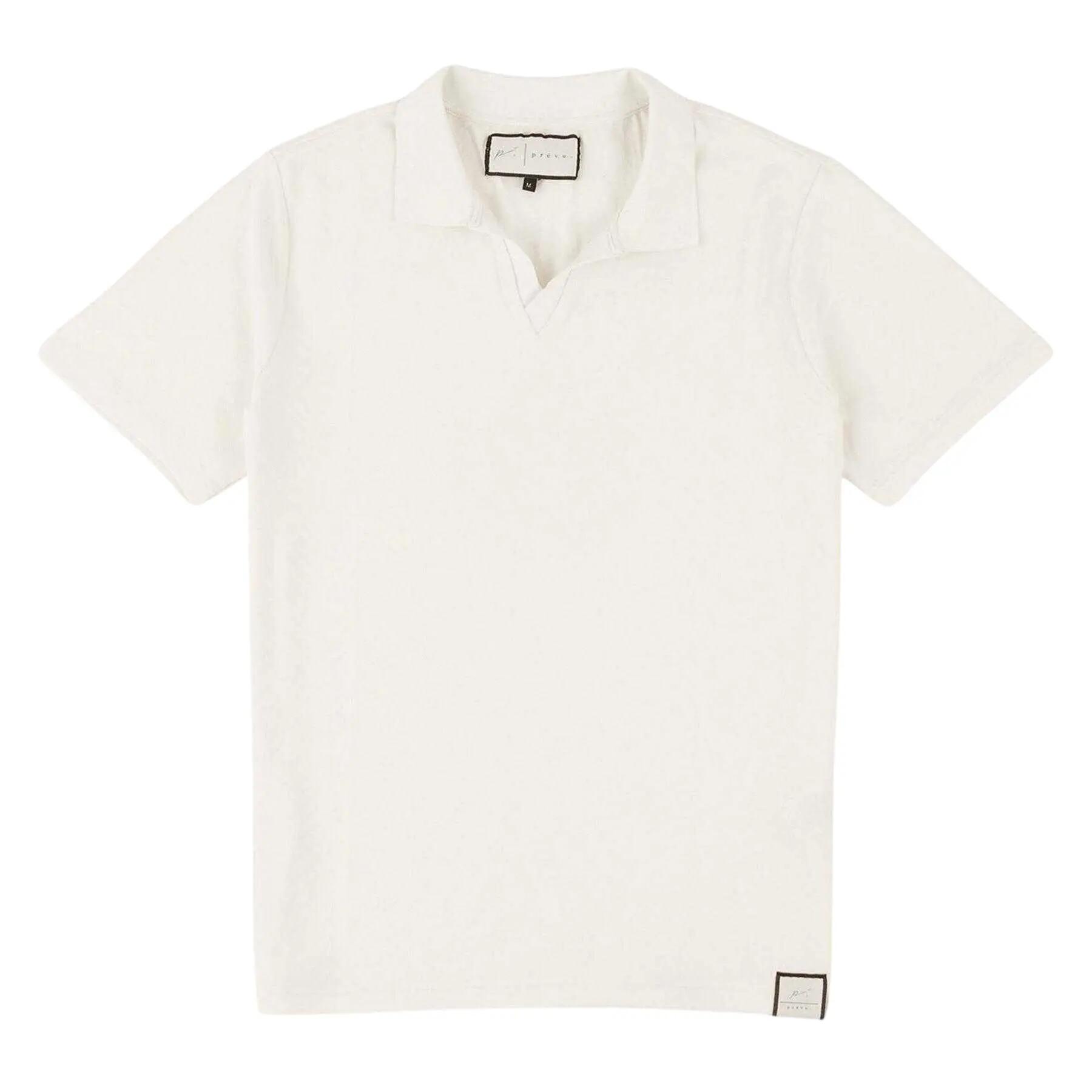 Prevu Mens Abrey Herringbone Relaxed Fit Polo Shirt