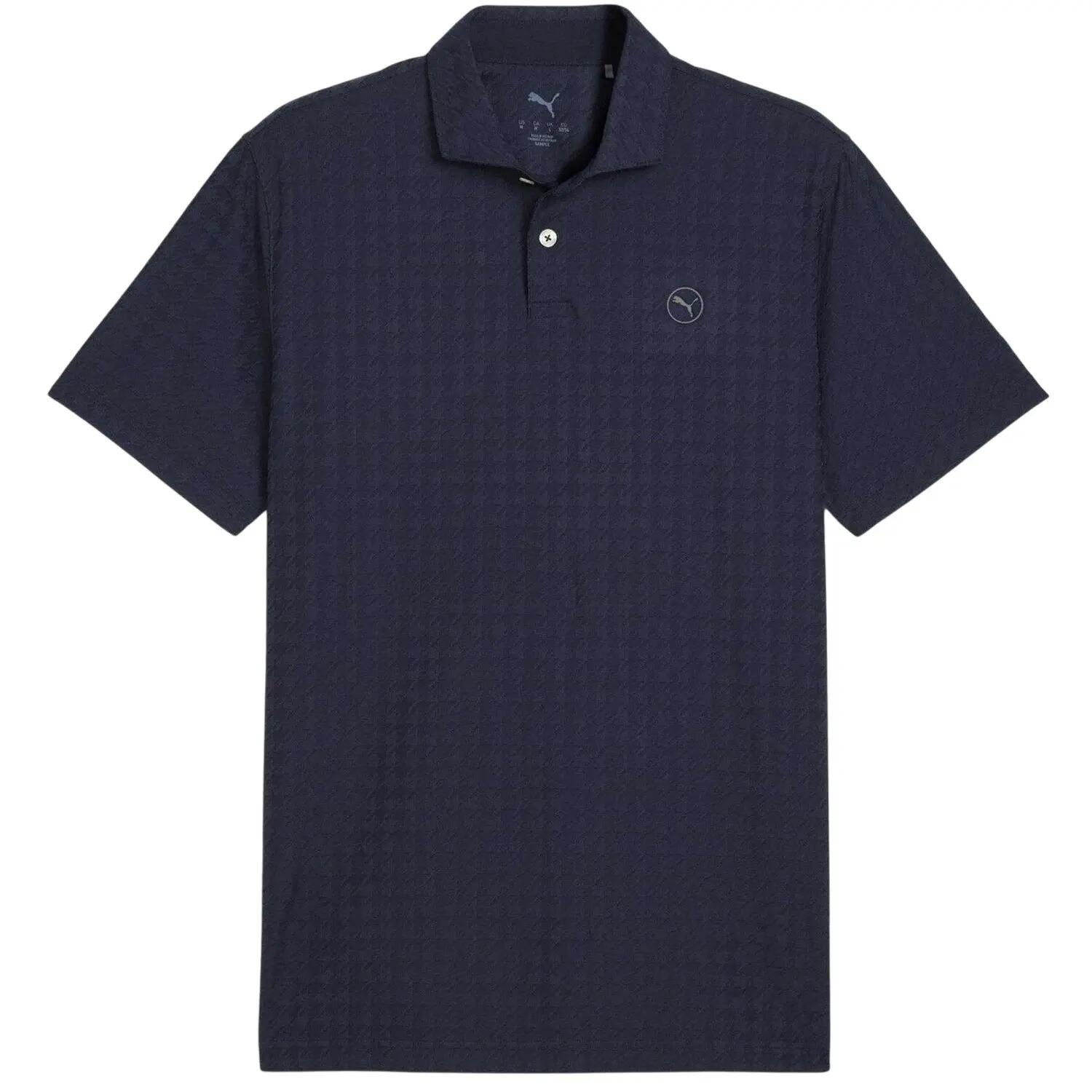 Puma Mens Mattr Houndstooth Performance Polo Shirt