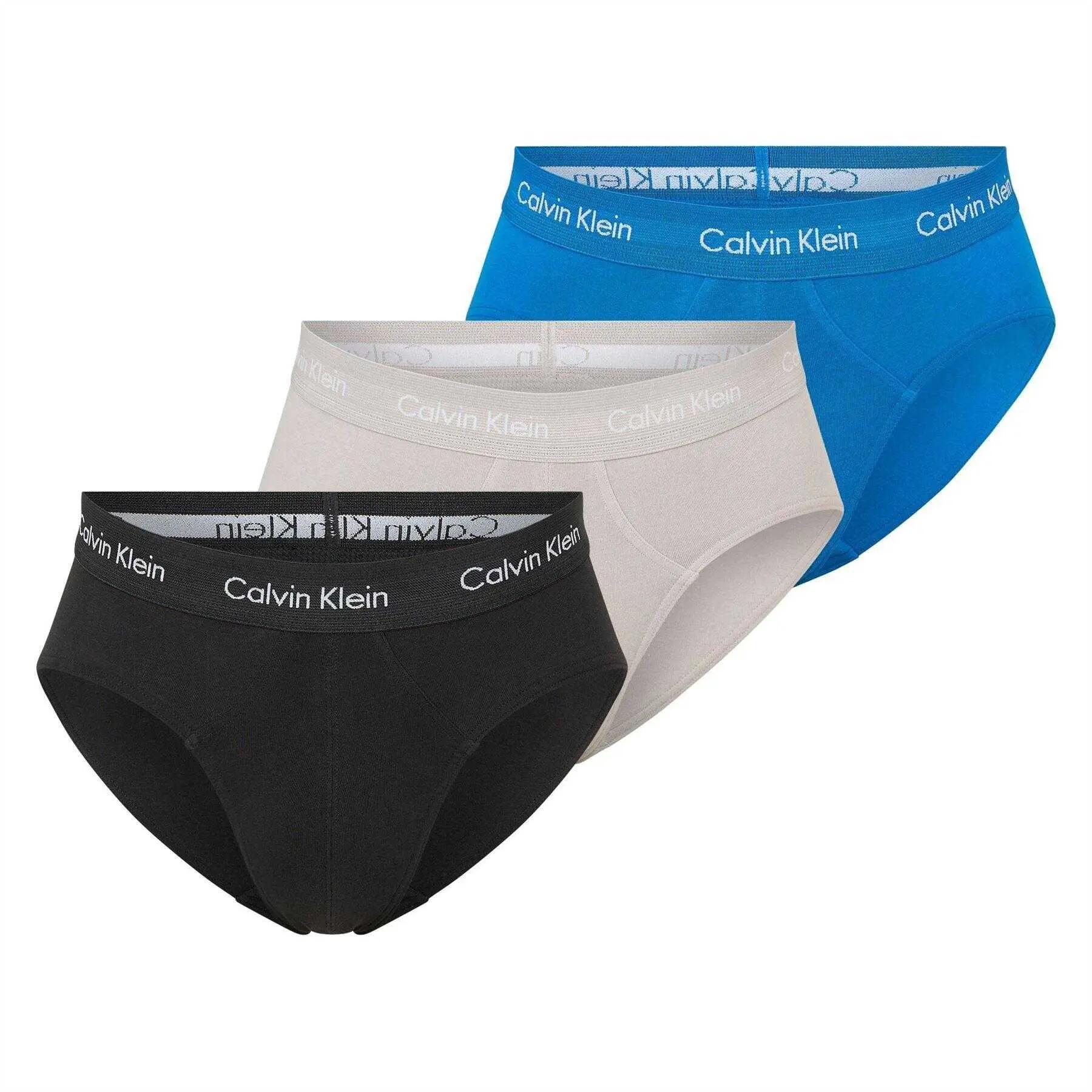 Calvin Klein Mens Cotton Blend Briefs (Pack of 3)