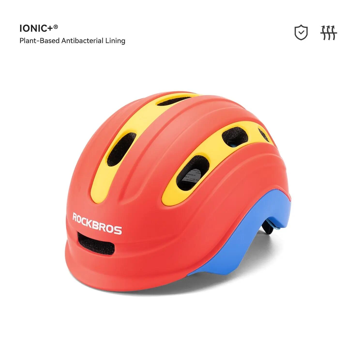 ROCKBROS Kids Bike Helmet Boys Girls 6-18 Adjustable Breathable Helmet