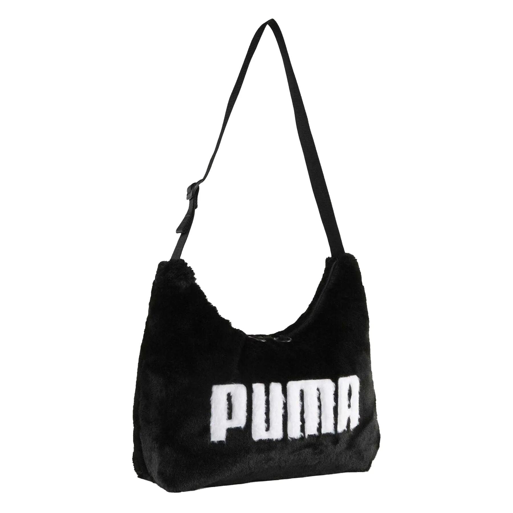 Puma Up Faux Fur Slouch Hobo Bag