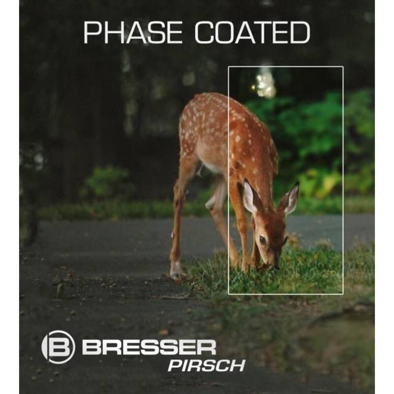 Binóculos de Pirsch 10x34 BRESSER com revestimento corretivo de fase