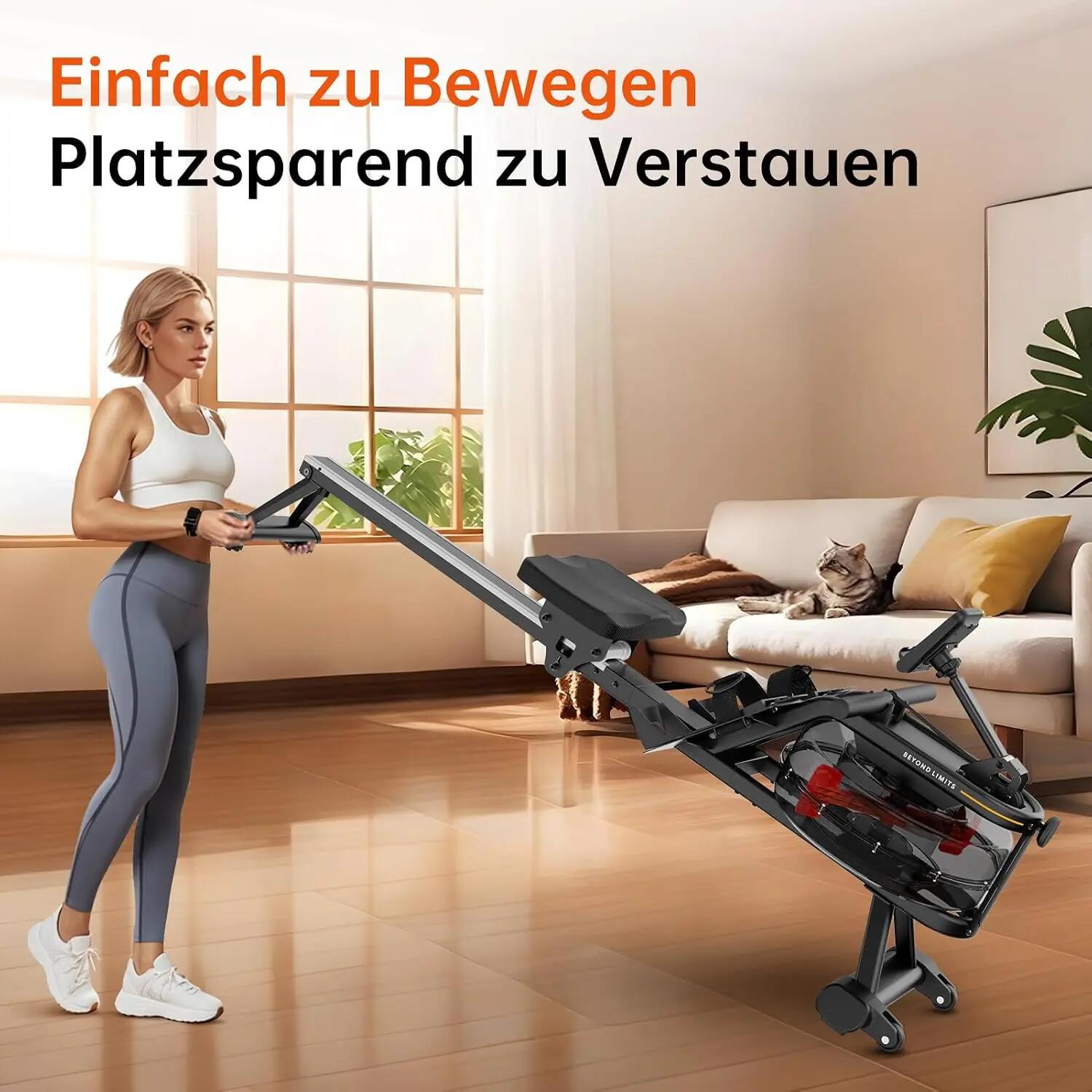 Serie PW30 Máquina de remo por agua con Bluetooth y aplicación, capacidad 158kg 7/8