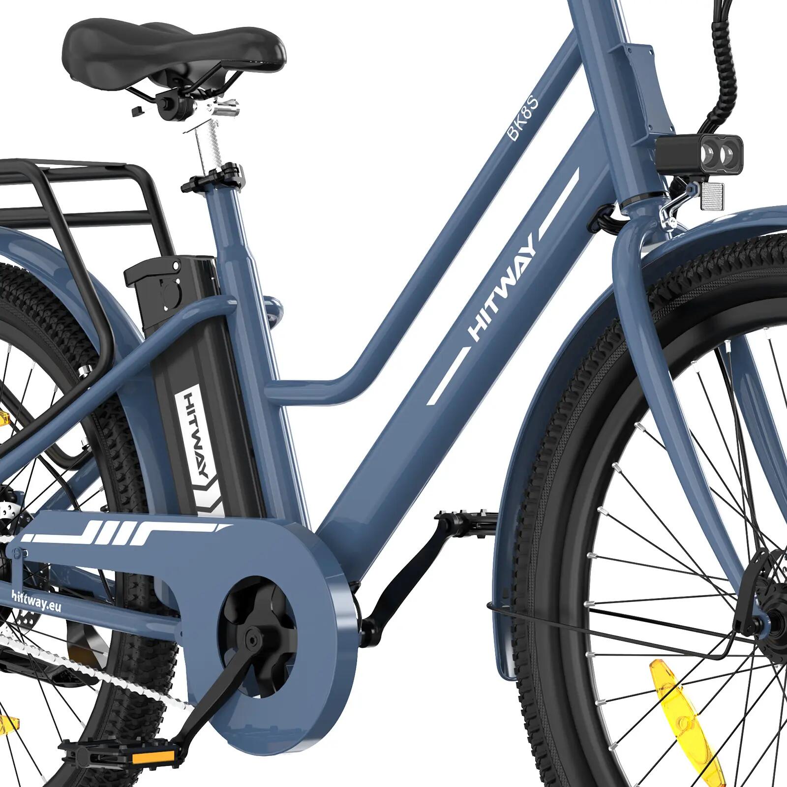 Elektrische fiets 27,5 inch, stadsfiets lage instap, 100 km, BK8SL 7/9