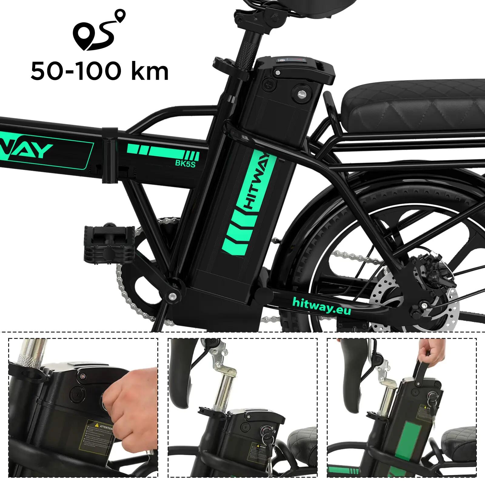 Vouw e-bike 16" 13ah 100km BK5 APP 5/8