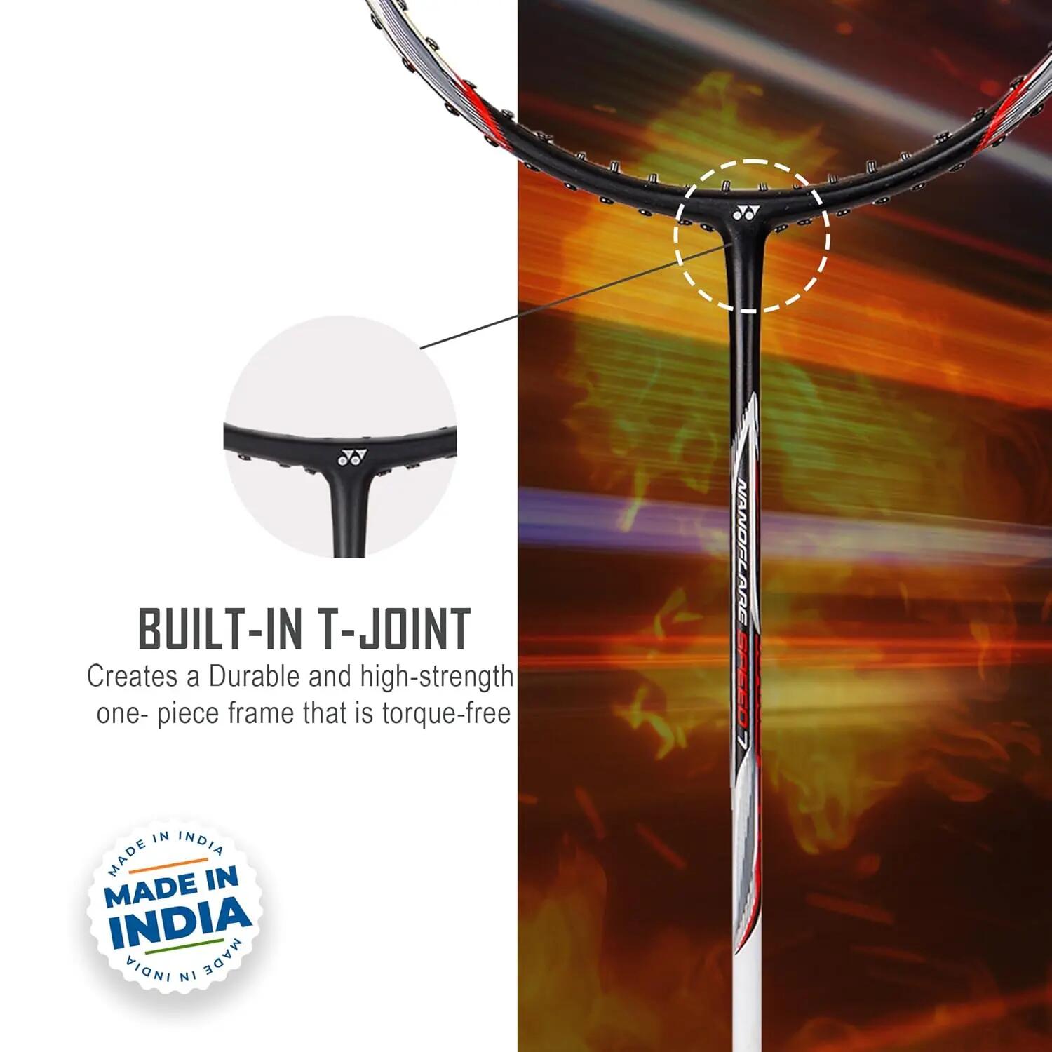 Yonex Badminton Racquet Nanoflare Speed 7 White (G4 4U) -  2
