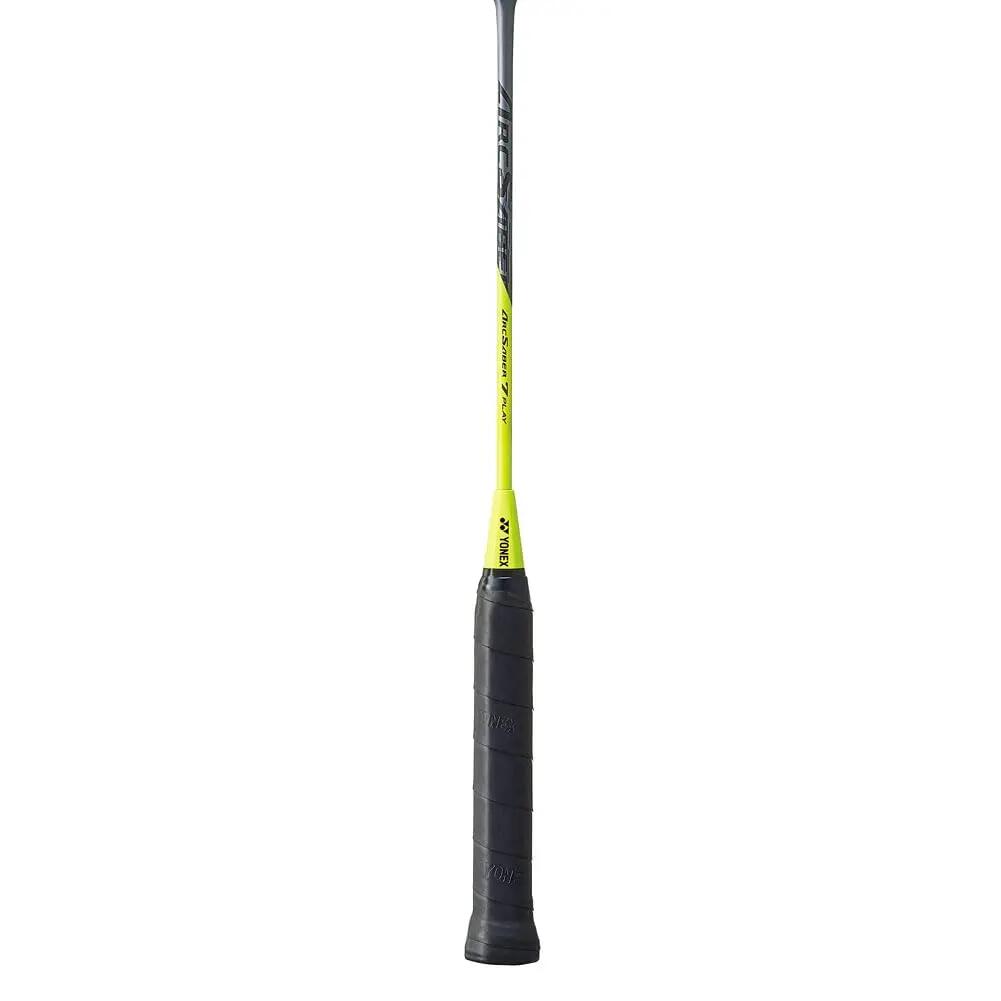 YONEX Arcsaber 7  Play Graphite Strung Badminton Racket with Full Racket Cover (Grey/Yellow) -  4