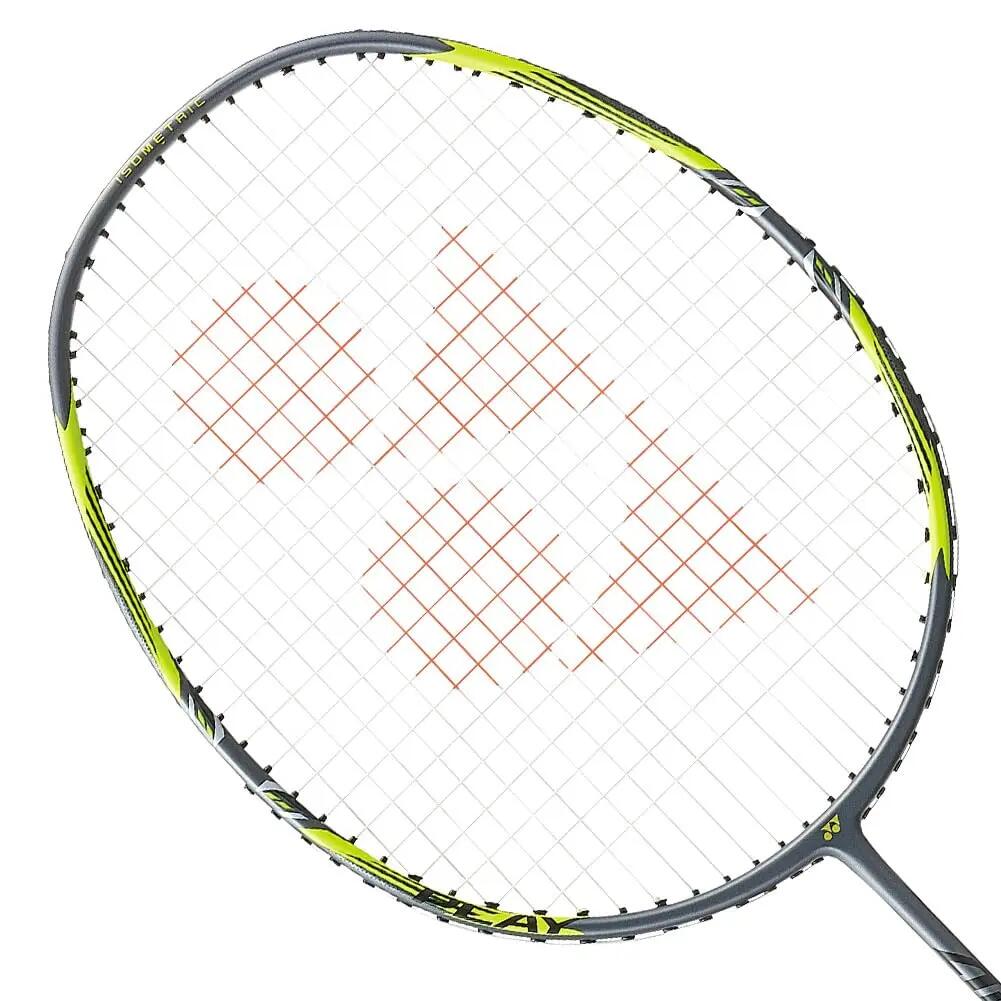 YONEX Arcsaber 7  Play Graphite Strung Badminton Racket with Full Racket Cover (Grey/Yellow) -  2