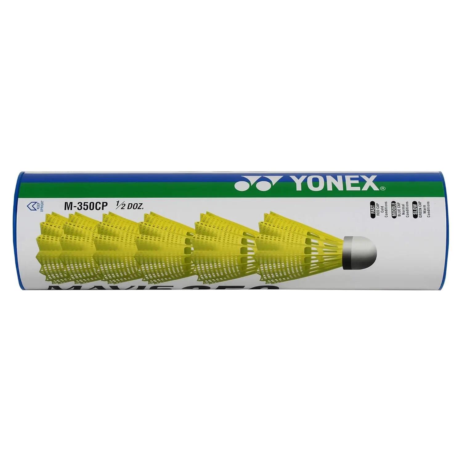 Yonex Mavis 350 Nylon Shuttlecocks (Blue/Yellow) -  2