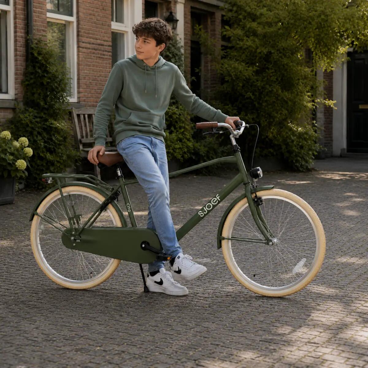 City Jongensfiets 26 inch - Kinderfiets 10-14 jaar - Fiets & Verlichting – Groen 3/11