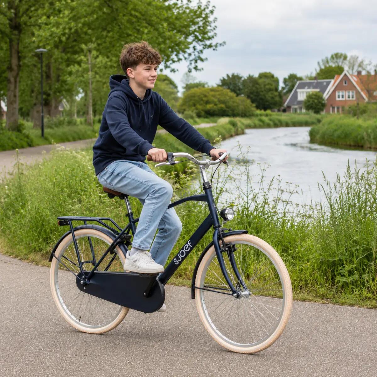 City Jongensfiets 26 inch - Kinderfiets 10-14 jaar - Fiets & Verlichting – Blauw 3/12