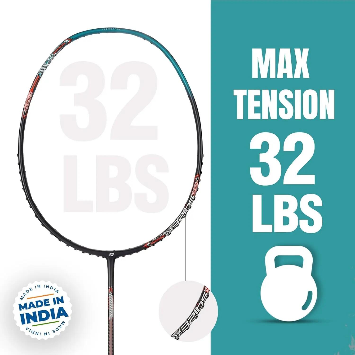 Yonex Badminton Racquet Astrox Attack 9 TURQUOISE GREEN (G4 4U) Made in INDIA -  5