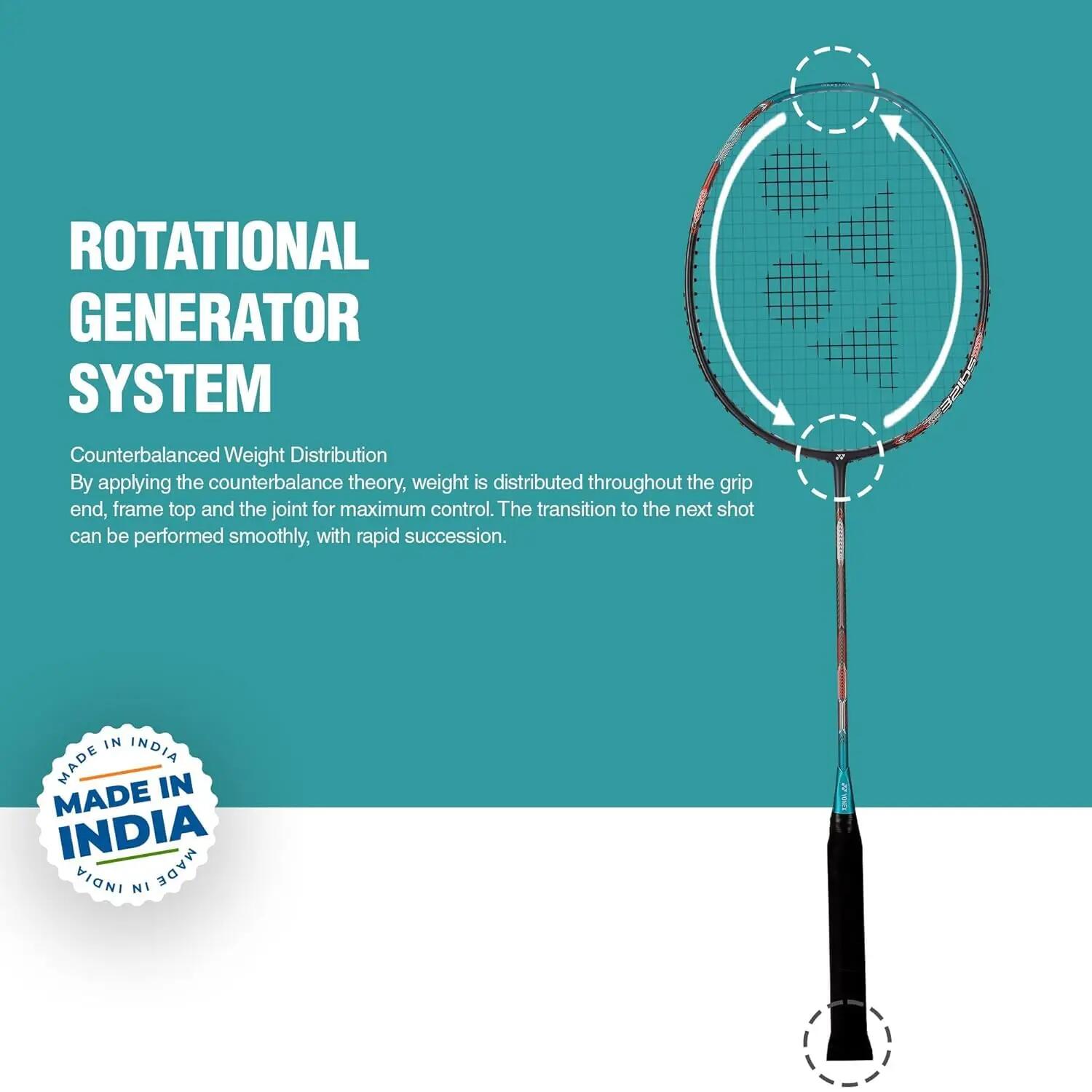 Yonex Badminton Racquet Astrox Attack 9 TURQUOISE GREEN (G4 4U) Made in INDIA -  3