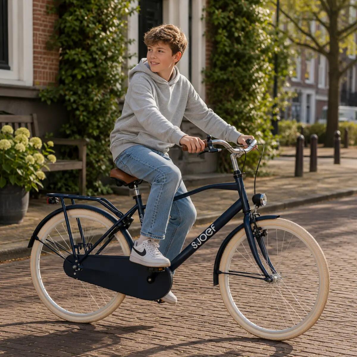 City Jongensfiets 24 inch - Kinderfiets 8-12 jaar - Fiets & Verlichting – Blauw 3/12