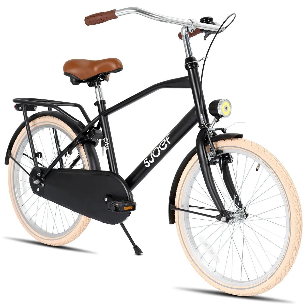 City Jongensfiets 26 inch - Kinderfiets 10-14 jaar - Fiets & Verlichting – Zwart 2/12