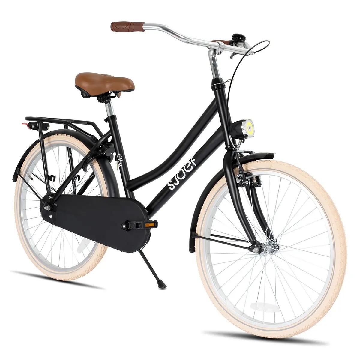 City Meisjesfiets 22 inch - Kinderfiets 7-9 jaar - Fiets met Verlichting - Zwart 2/10