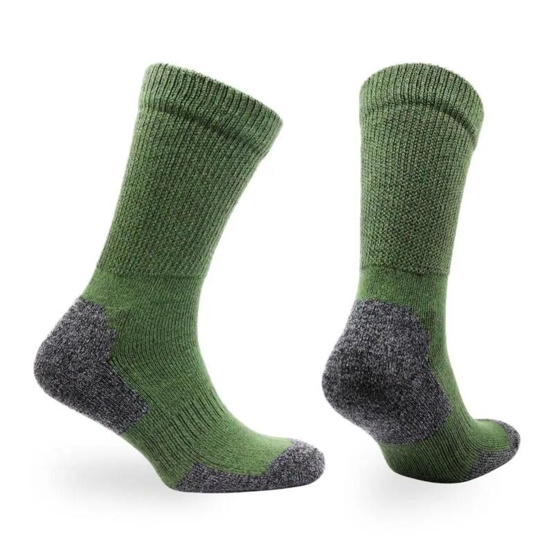 Bambu ve Merino Yünlü Sıkmayan Bilekli Minderli Outdoor Yürüyüş Çorabı - ALFIE