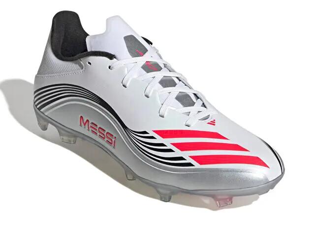 adidas F50 Messi League Fg/Mg Erkek Çoklu Çim Zemin Kramponu JP7446 Beyaz 3/5