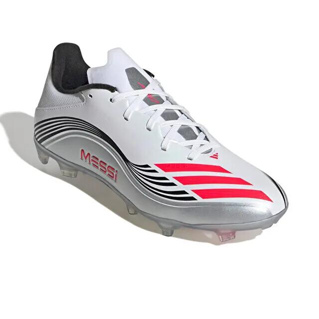 adidas F50 Messi League Fg/Mg Erkek Çoklu Çim Zemin Kramponu JP7446 Beyaz