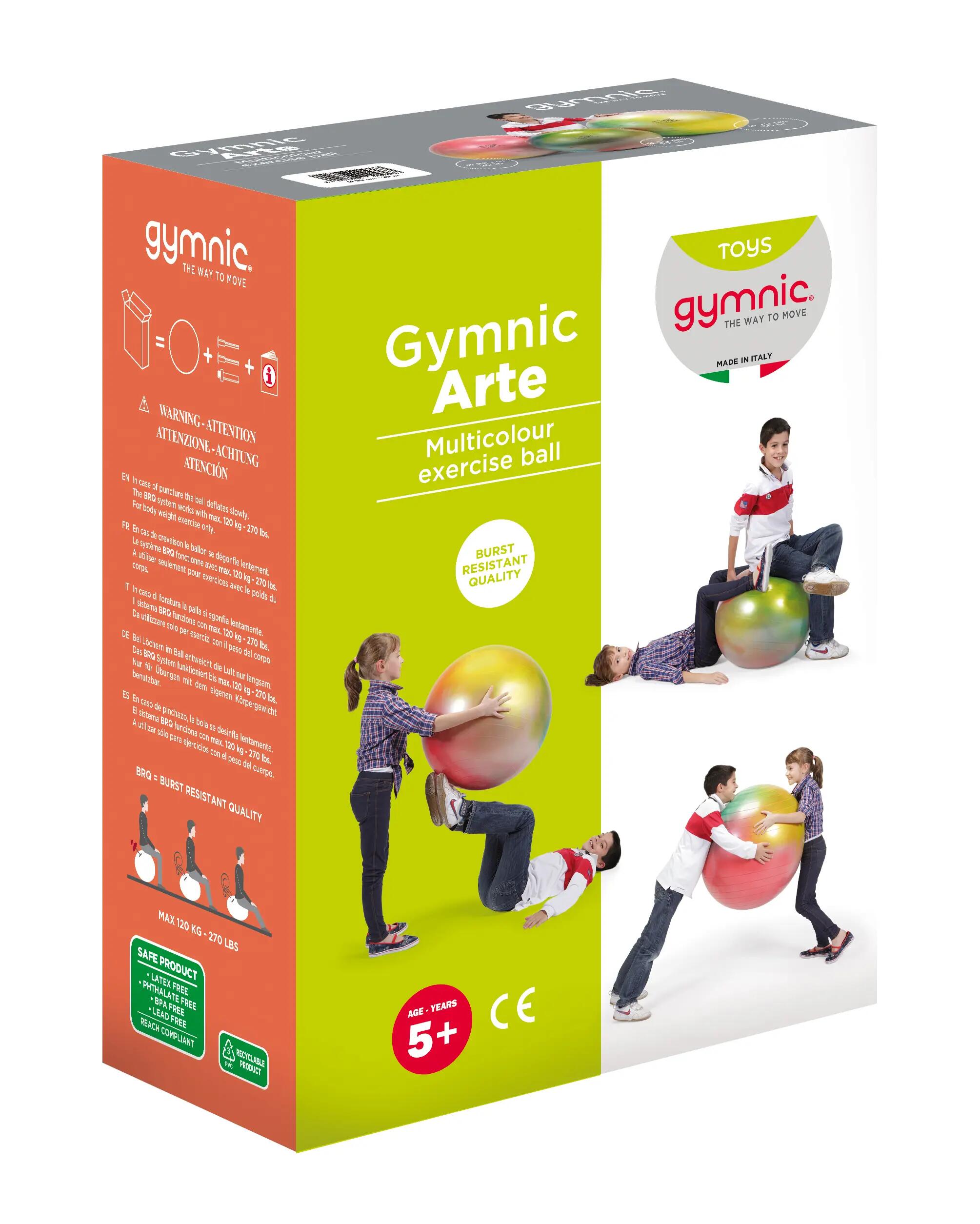 Gymnic Arte Palla fitness multicolore antiscoppio Ø 55 cm 9/10