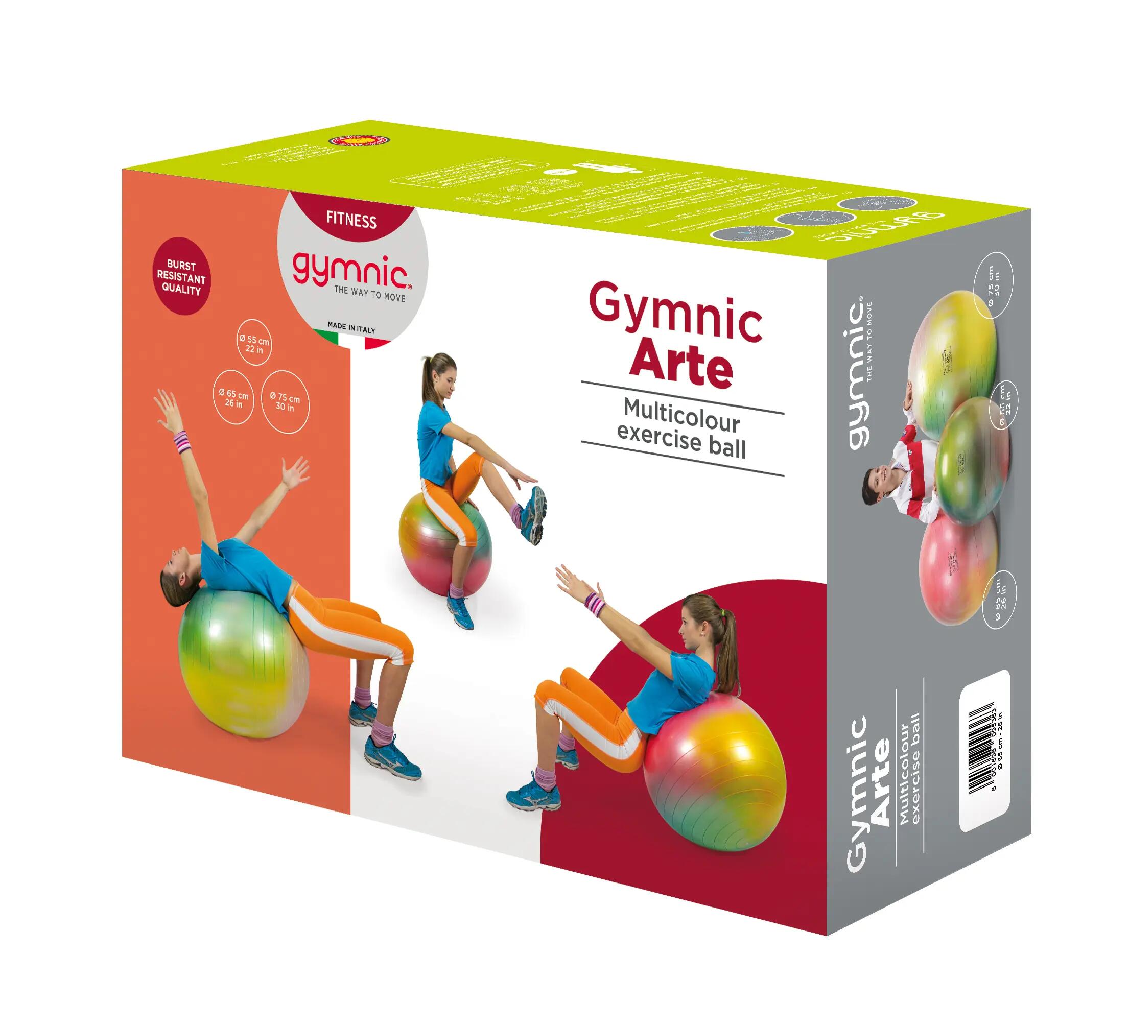 Gymnic Arte Palla fitness multicolore antiscoppio Ø 55 cm 10/10