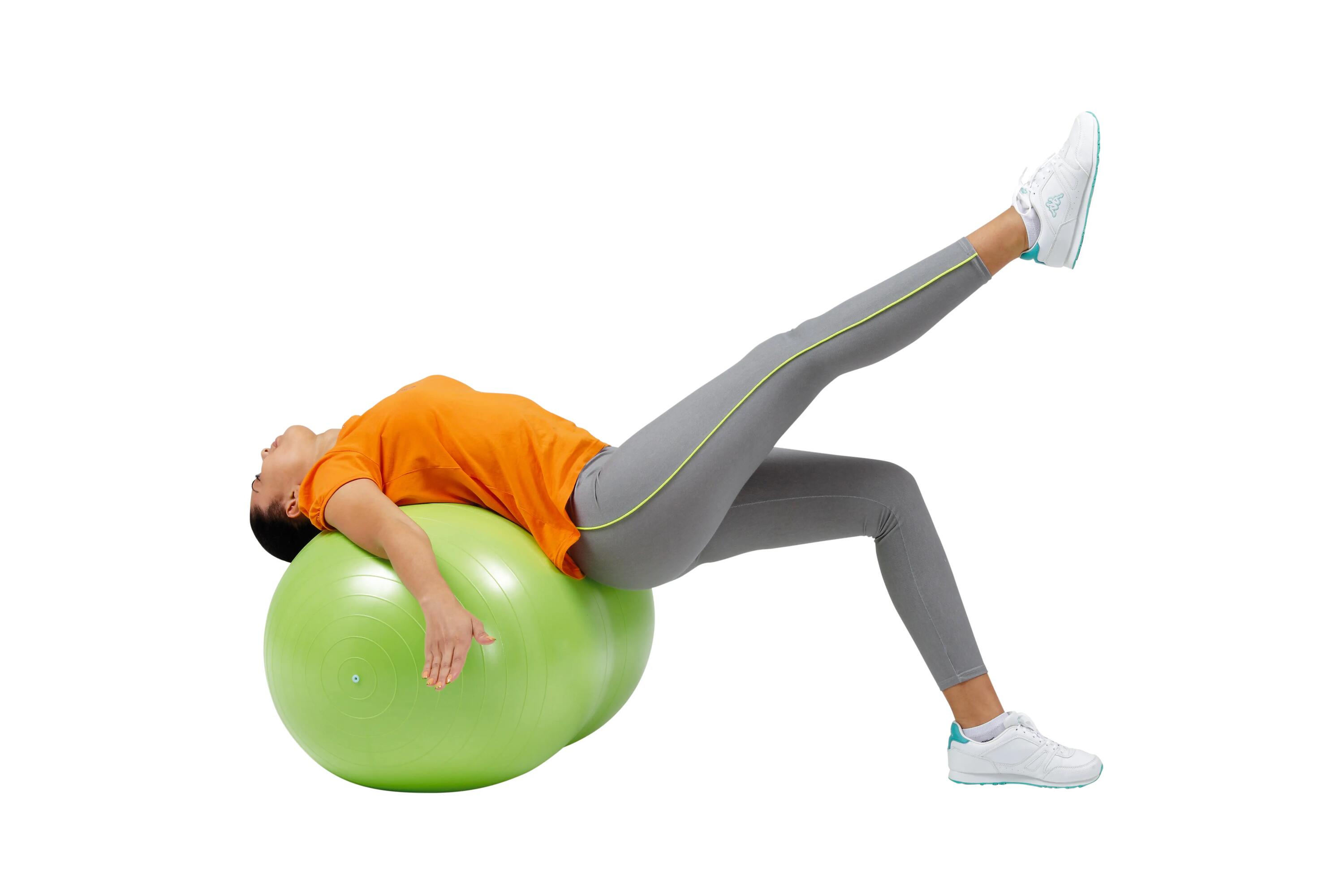 Gymnic Physio Roll Plus Palla doppia antiscoppio Ø 55 cm verde lime 2/6