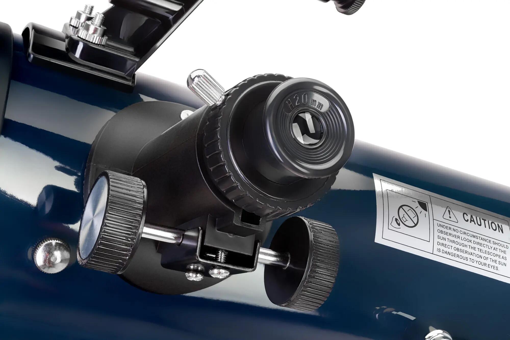 Telescopio Levenhuk Discovery Sky T76 con libro in bulgaro 9/14