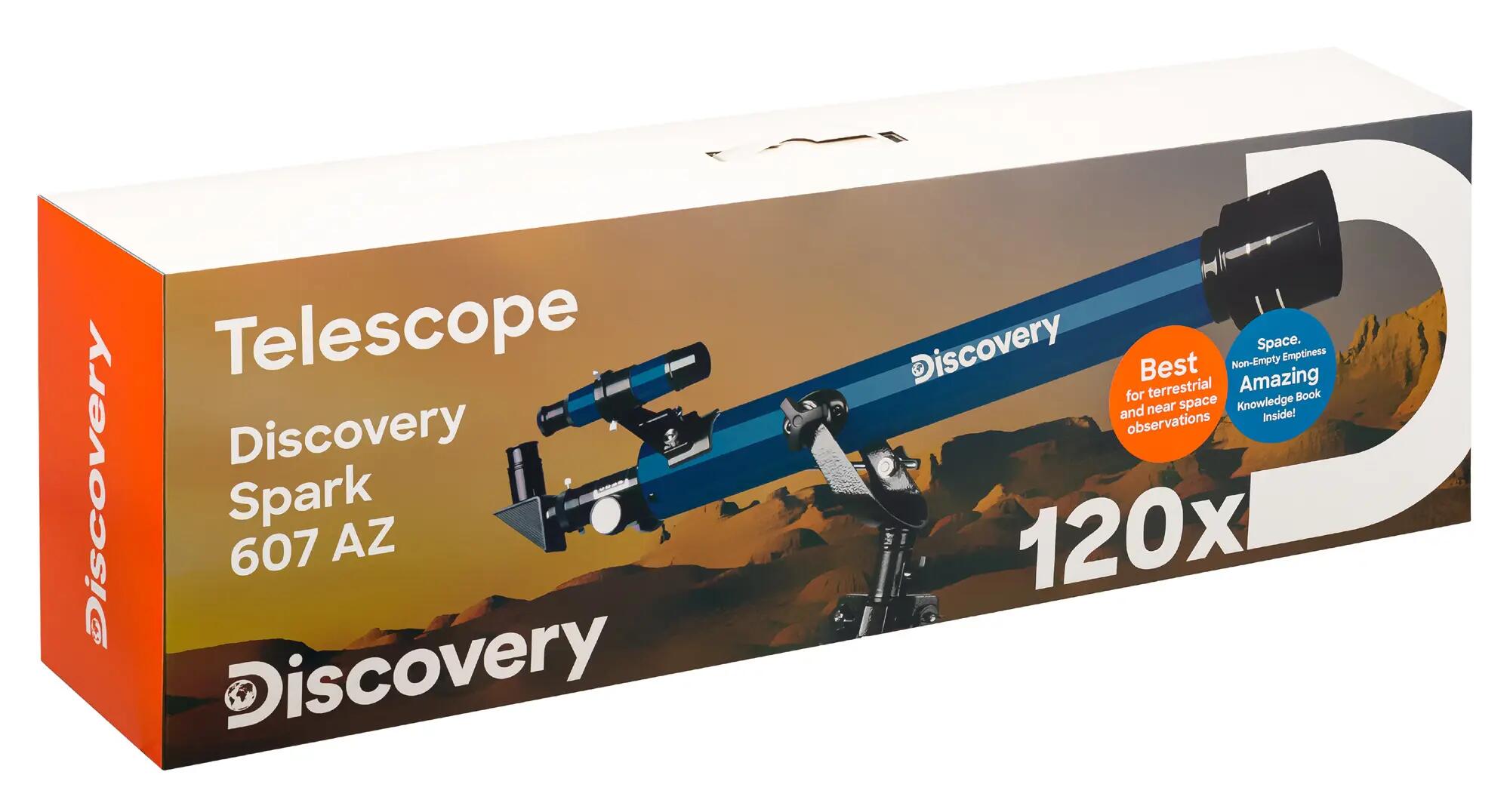 Telescopio Levenhuk Discovery Spark 607 AZ con libro in italiano 14/14