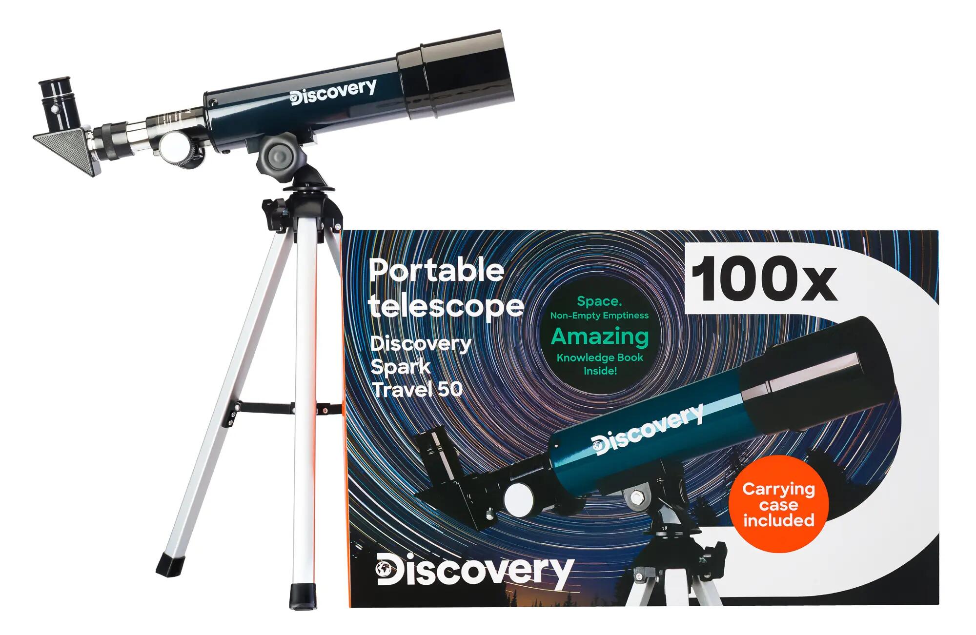Telescopio Levenhuk Discovery Spark Travel 50 con libro in italiano 2/12