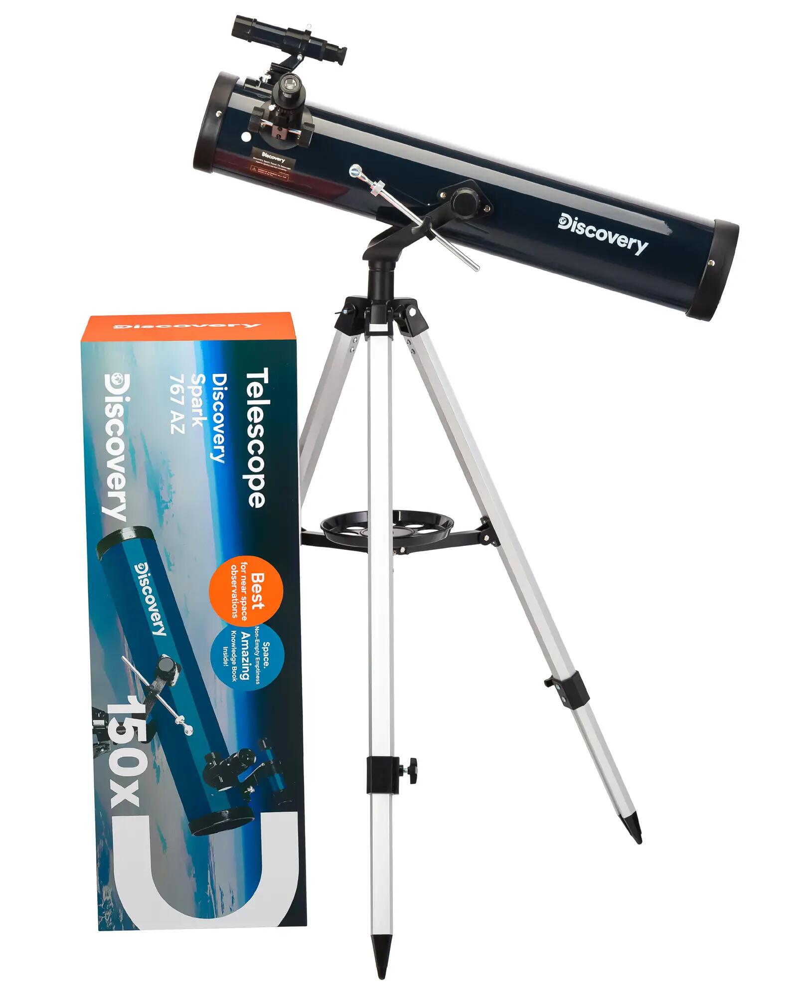 Telescopio Levenhuk Discovery Spark 767 AZ con libro in inglese 2/14