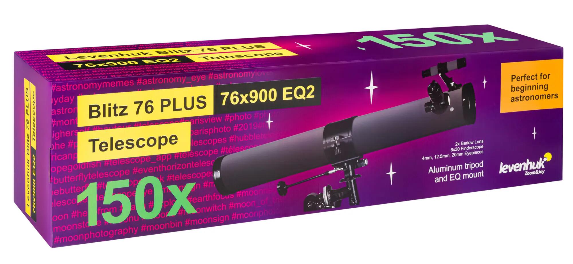 Levenhuk Blitz 76 PLUS Telescope 11/12