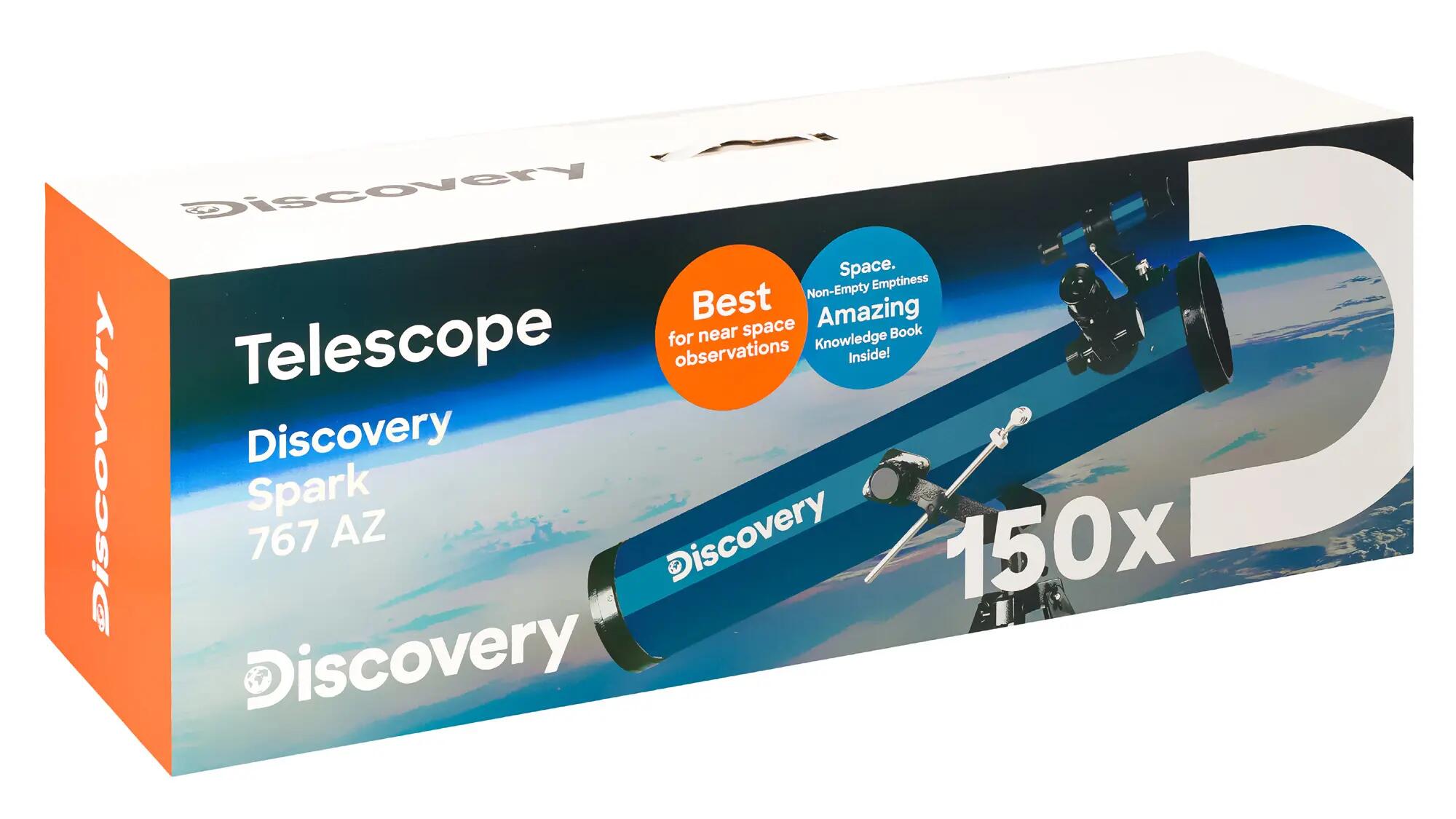 Telescopio Levenhuk Discovery Spark 767 AZ con libro in inglese 14/14