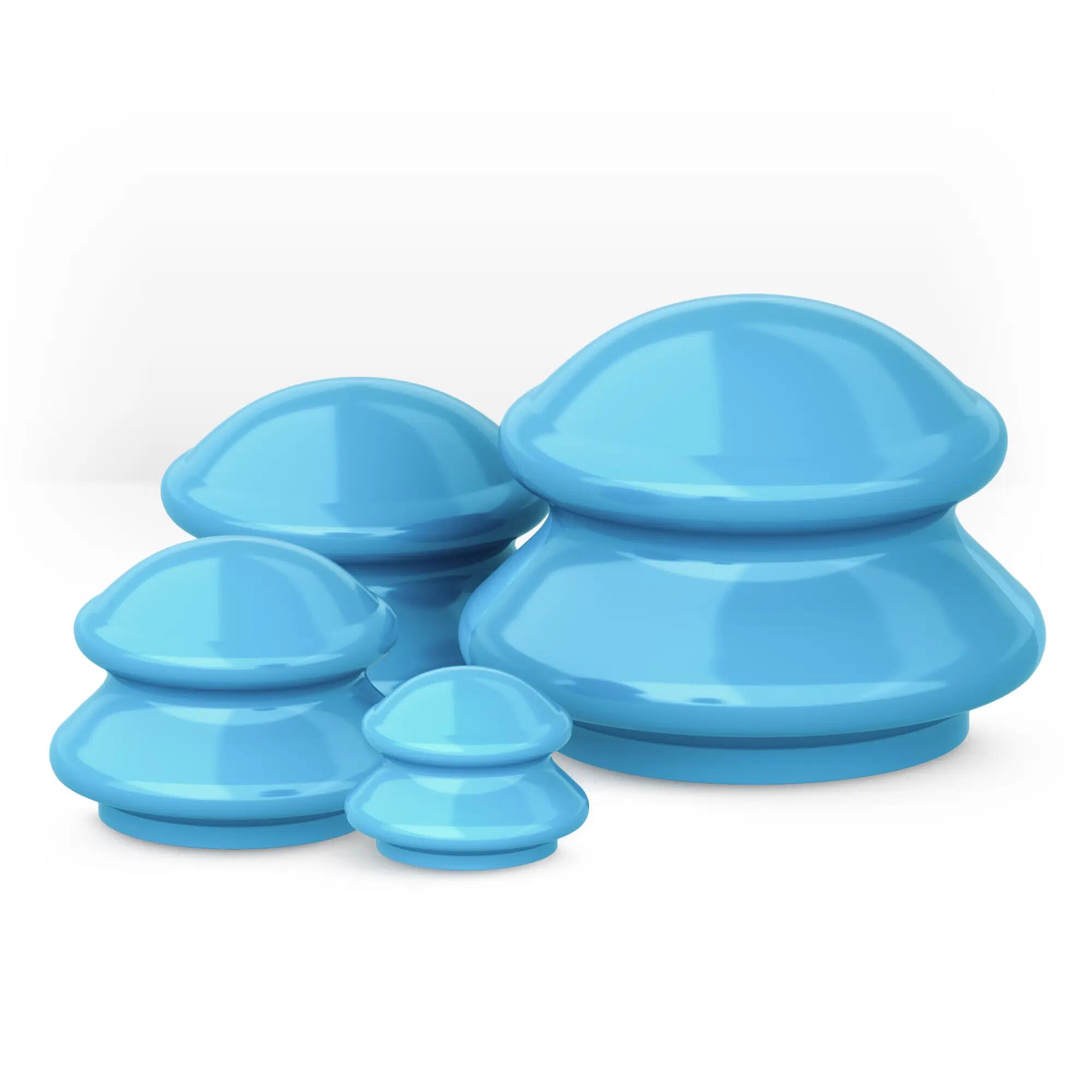 Gummi Schröpfgläser Set 4 Stück für Massage 4FIZJO PRO+ 14/15