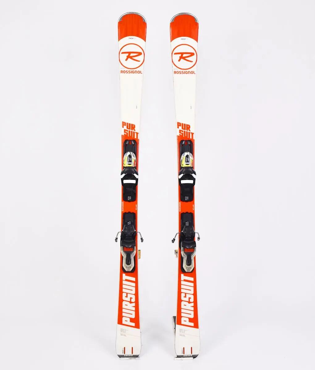 RECONDITIONNE - Ski Occasion Rossignol Pursuit (rouge/blanc) - BON 2/3