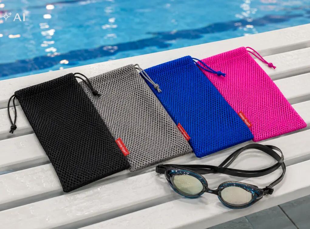 Woreczek etui saszetka na okularki pływackie siateczka Aqua-Sport Mesh Bag 7/7