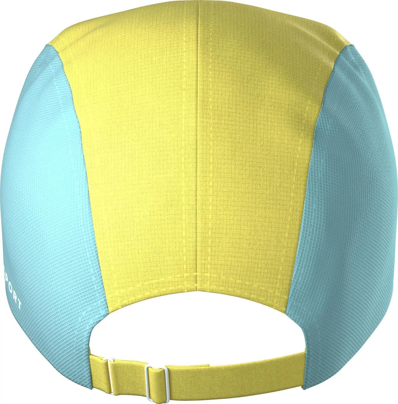 Casquette Compressport 5 Panel Ironman 2026 Jaune/Gris/Bleu 4/4
