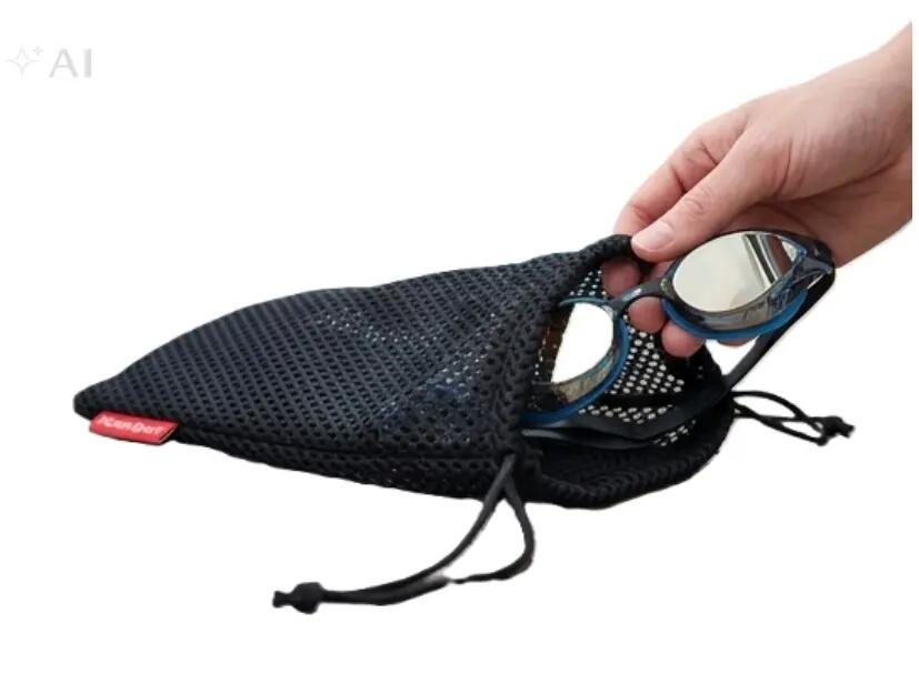 Woreczek etui saszetka na okularki pływackie siateczka Aqua-Sport Mesh Bag 2/7
