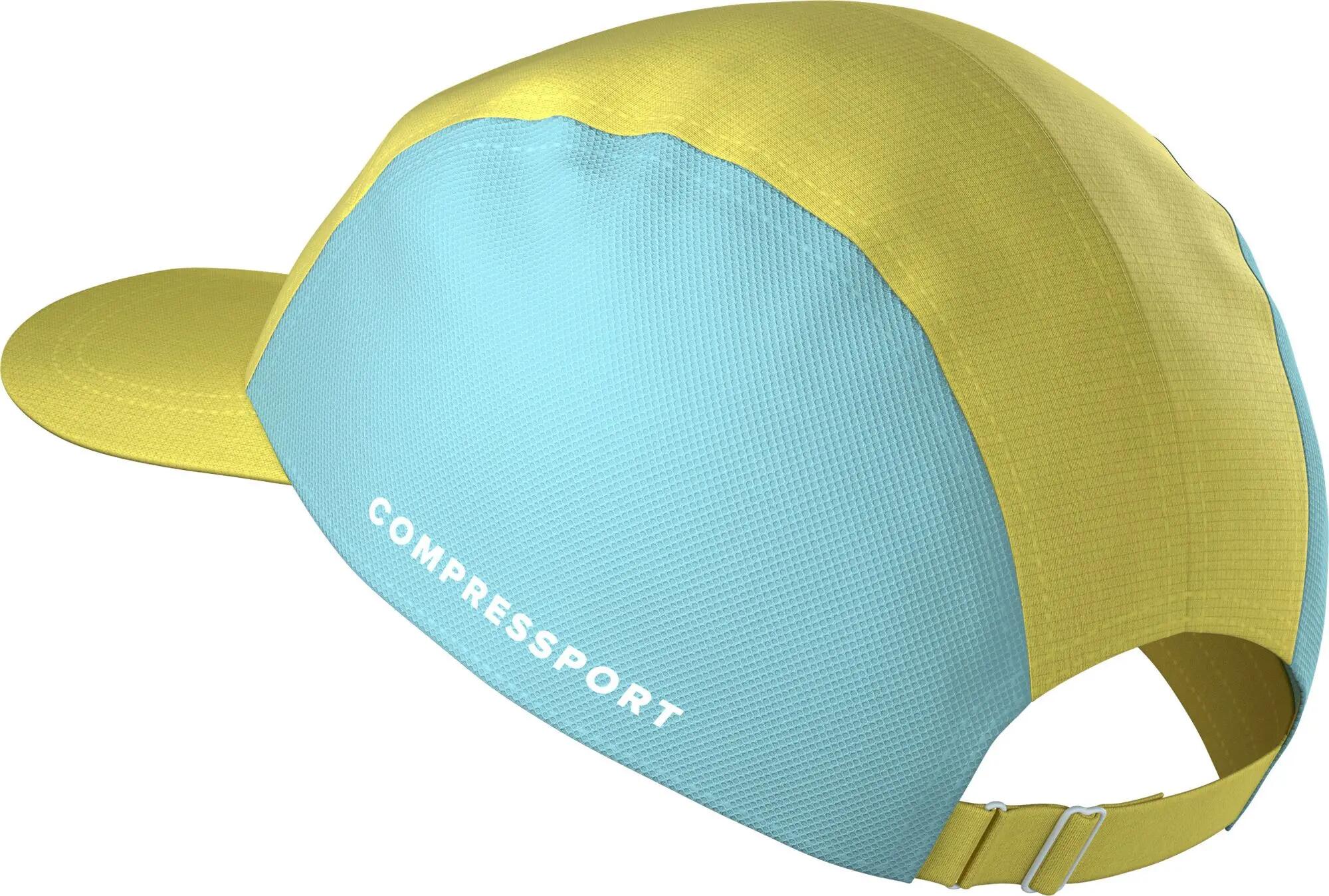 Casquette Compressport 5 Panel Ironman 2026 Jaune/Gris/Bleu 2/4