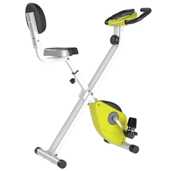 Vélo d'appartement pliable en acier, avec résistance magnétique réglable en