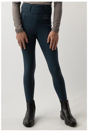 Dziewczęce legginsy jeździeckie z pełną przyczepnością BR Equitation Eevolv Loen