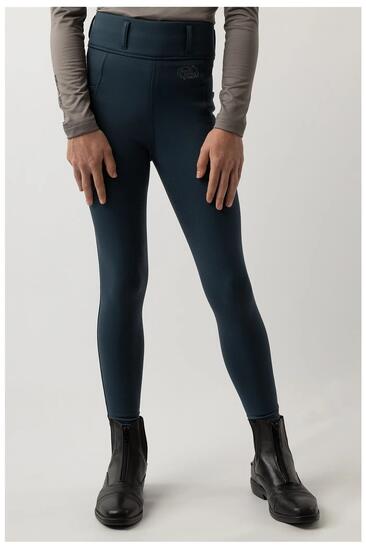 Dziewczęce legginsy jeździeckie z pełną przyczepnością BR Equitation Eevolv Loen
