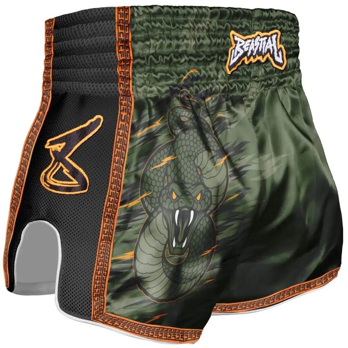 Muay Thai Combat Shorts Viper Motief Kind 8 Weapons 2/5
