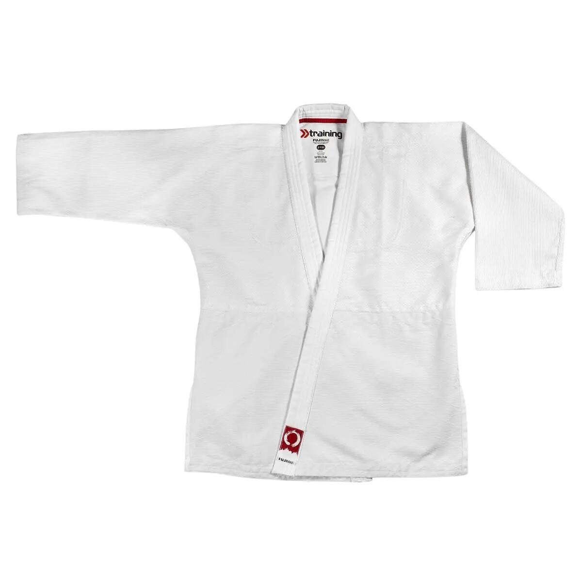 Veste Aïkido Training Blanche, résistante et confortable 150 cm 3/5