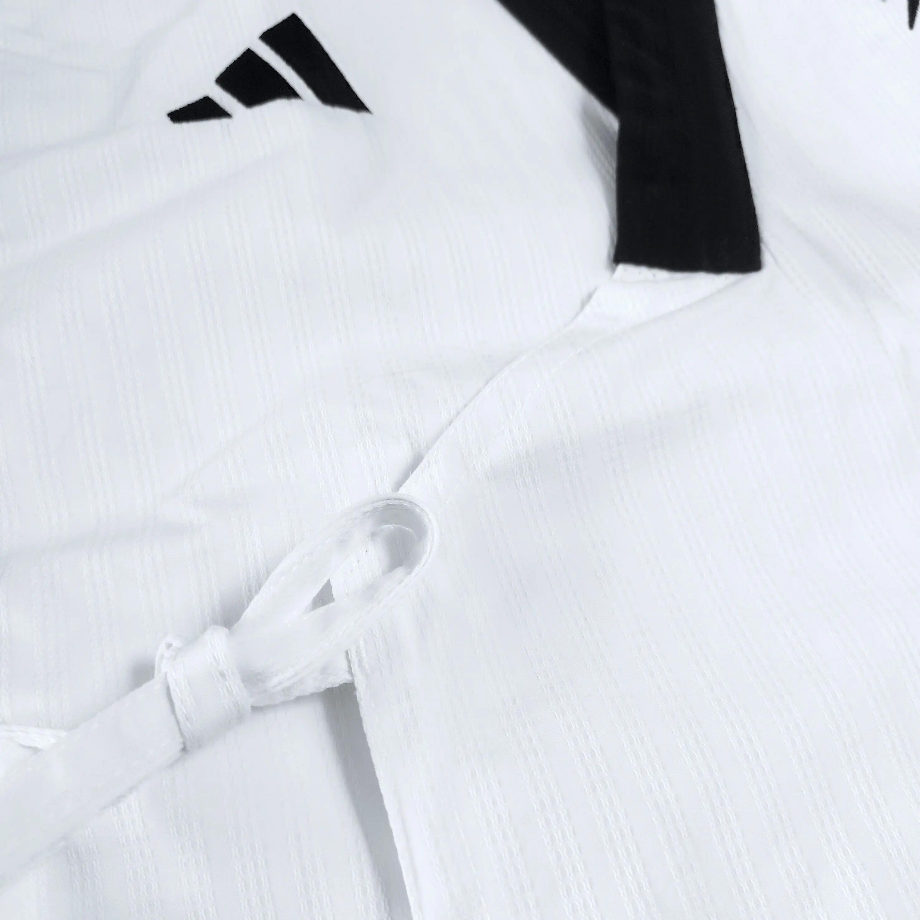 Dobok femme poomsae adulte  (couleur : blanc/col noir - taille : 170) 4/7