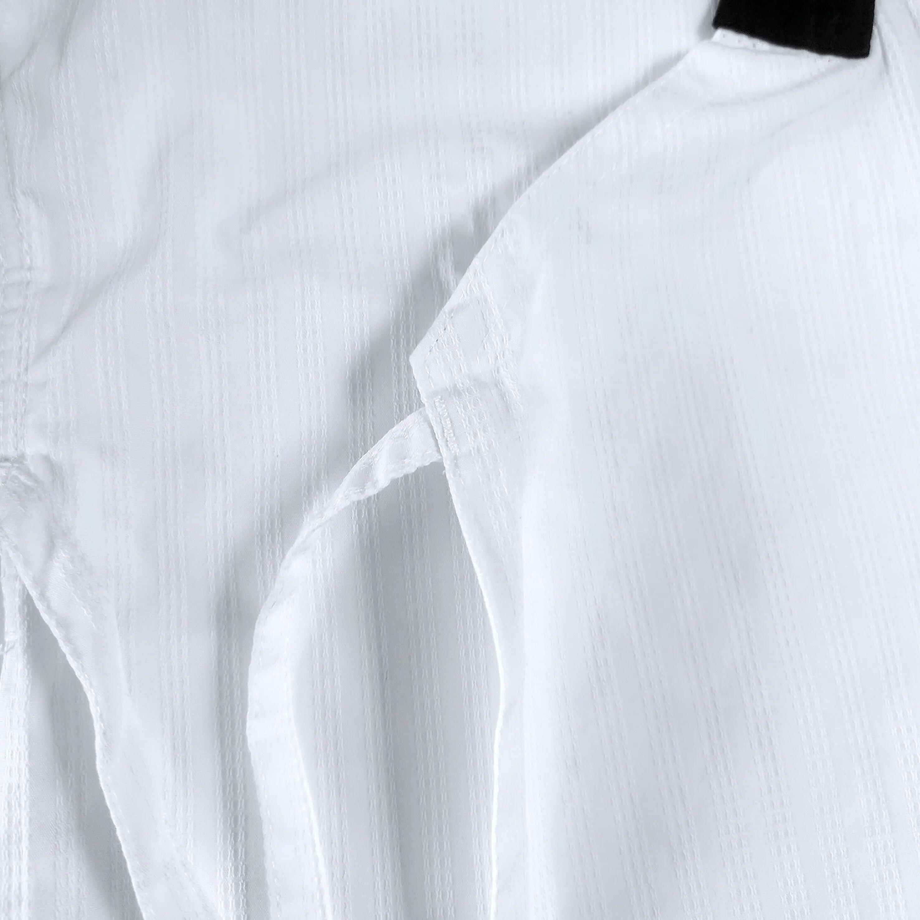 Dobok femme poomsae adulte  (couleur : blanc/col noir - taille : 170) 3/7