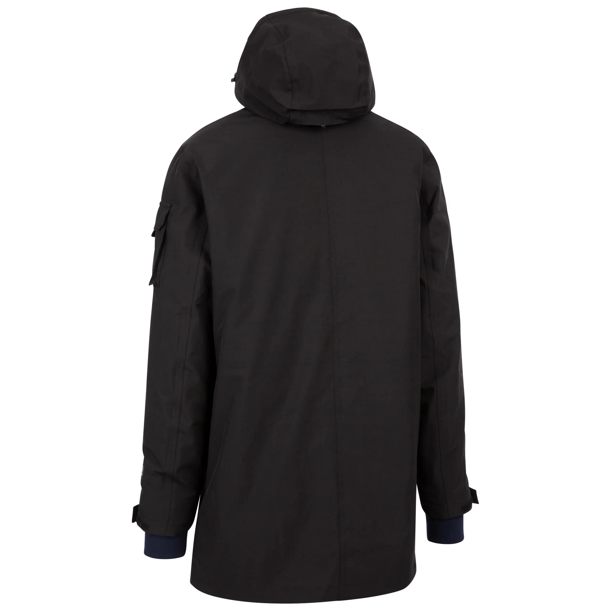 Mens Waterproof Hooded Long Length Jacket With Zipped Pockets Pelsall 2/5