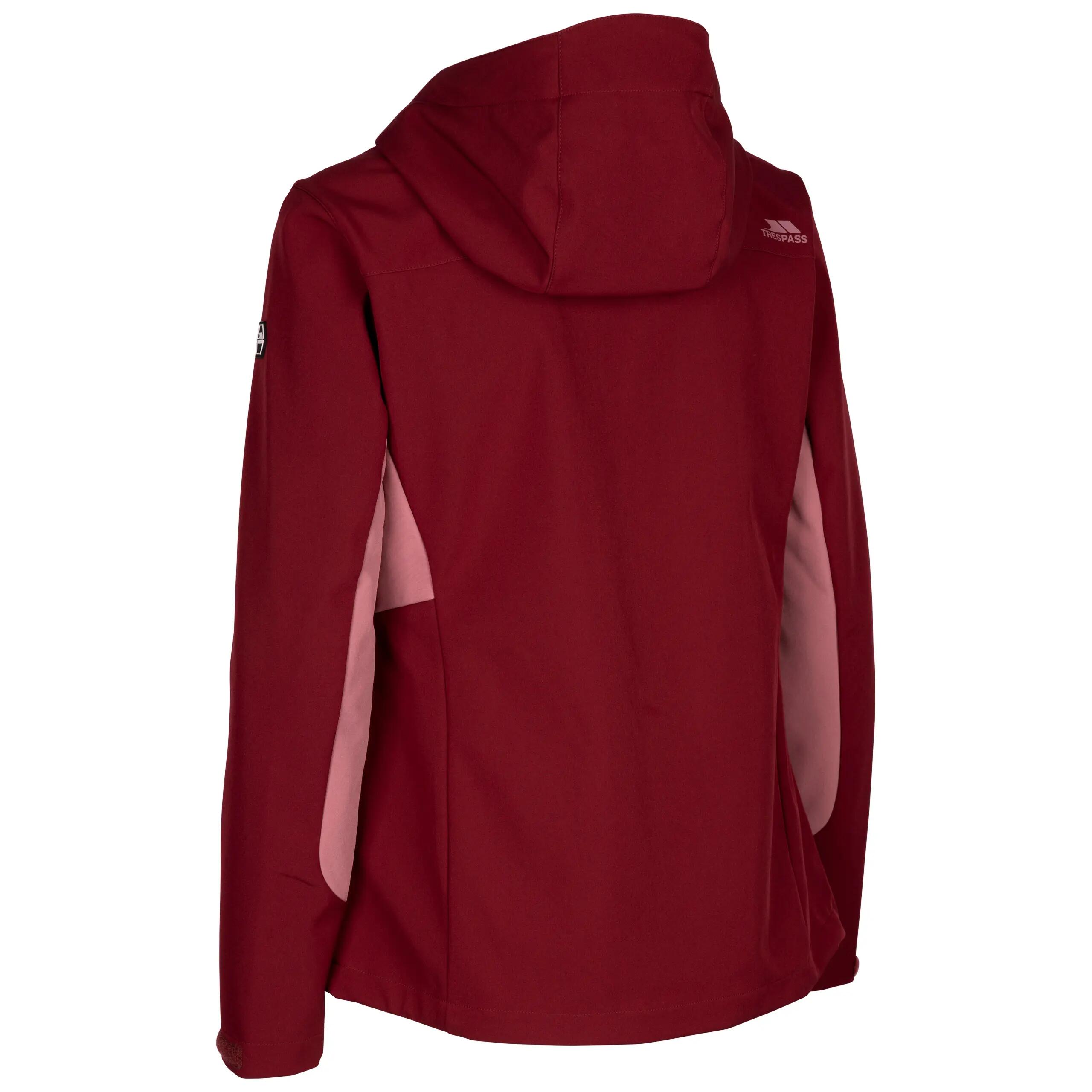 Womens Softshell Jacket 3 Zip Pockets Contrasting Panels Eckwood 2/5